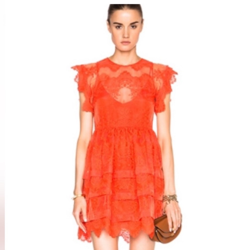 MARISSA WEBB Kallisti Dress M Coral